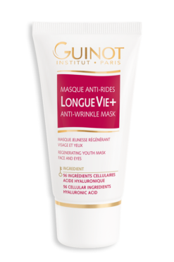 GUINOT Longue Vie+ priešraukšlinė kaukė veidui ir akių kontūrui, 50 ml