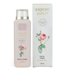ANNA LOTAN LIQUID GOLD veido tonikas su rožių vandeniu, 200 ml
